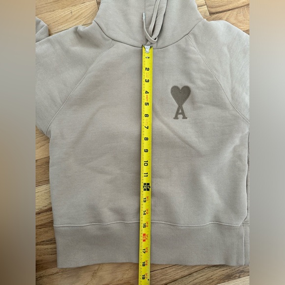 AMI Paris Ami De Coeur Hoodie - Beige - XXS - Picture 9 of 9